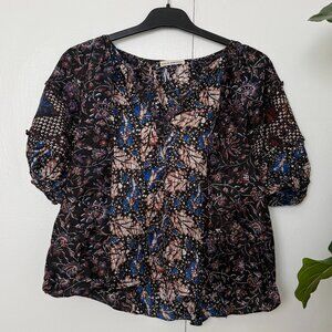 ULLA JOHNSON Arusi blouse in a batik print- sz  4